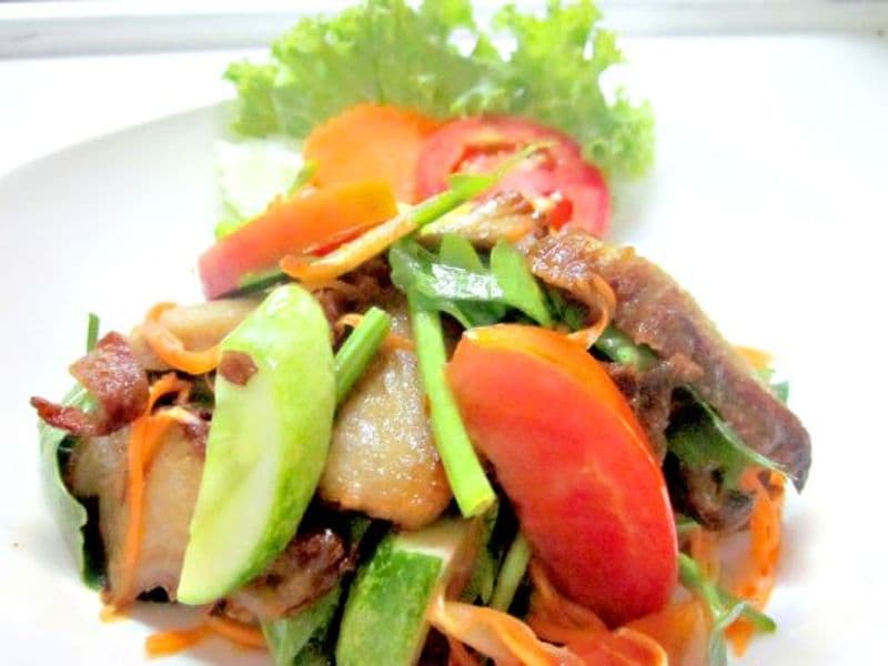 ยำเป็ดย่าง